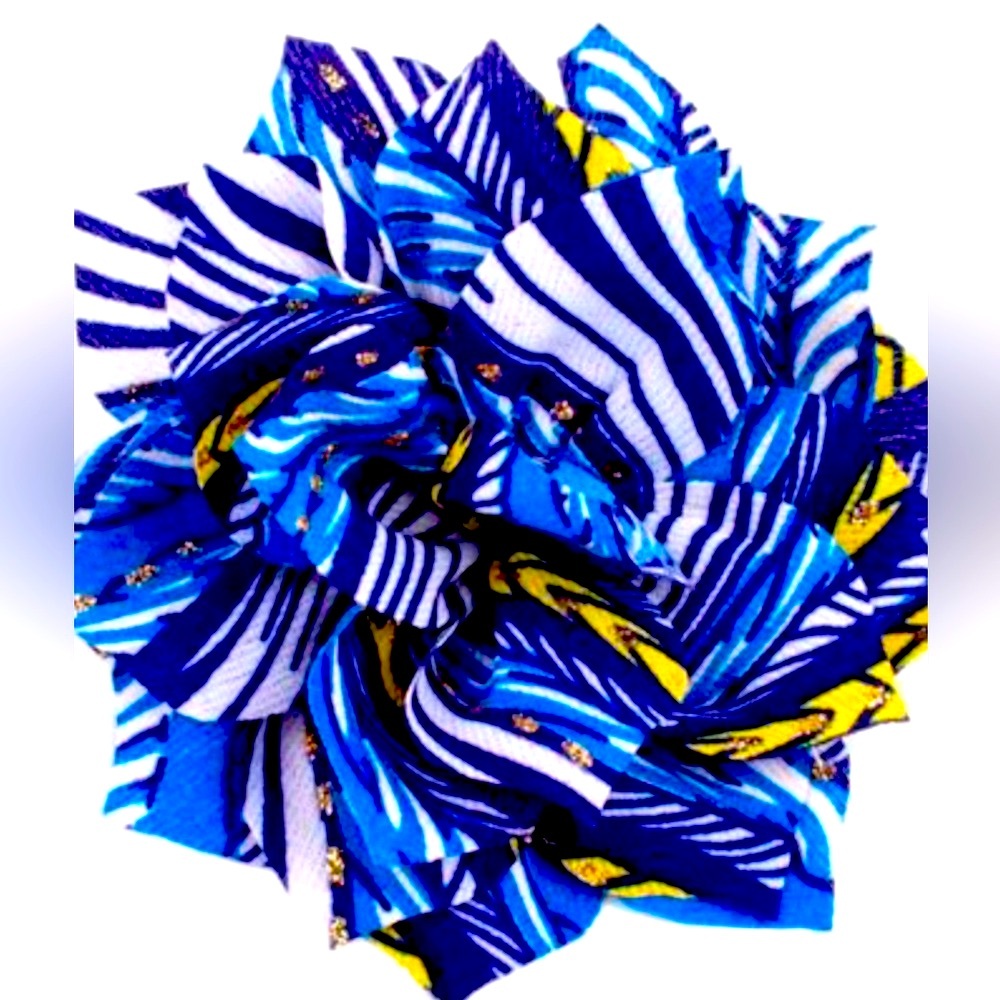 💙🩵💙 BEAUTIFUL❗️ PAPARAZZI “SONIC BLOOM” BLUE CHIFFON HAIR CLIP❗️💙🩵💙